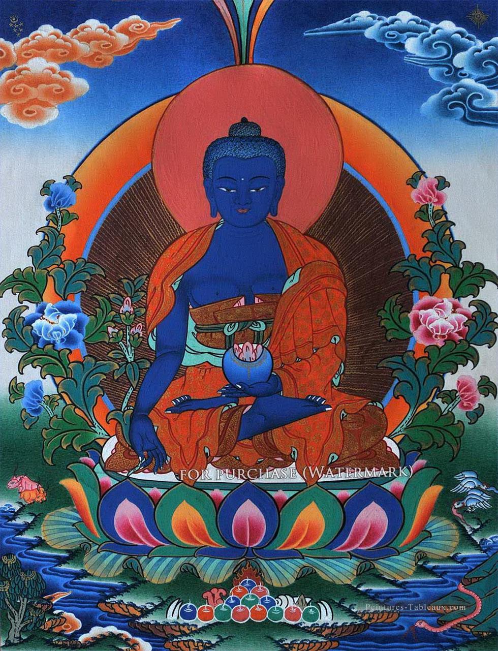 Bouddhisme de Bouddha de médecine Peintures à l'huile